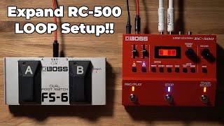 How to setup a BOSS RC-500 External Footswitch for extra functions!