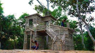 Building Most Creative Delightful 2-Story Villa House By Ancient Skills