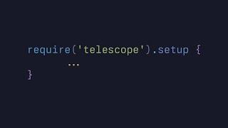 telescope.nvim introduction