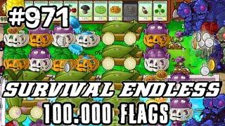 Plants vs Zombies Survival Endless 100000 Flags Part 971 | 19400 - 19420 Flags