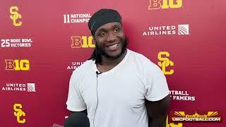 USC DL Sam Greene on first career sack, improving pass rush