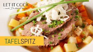 Gekochter Tafelspitz mit Bouillon Kartoffeln