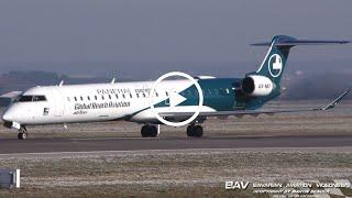 Bombardier CRJ-900LR - Global Reach Aviation OY-MIT - landing at Memmingen Airport