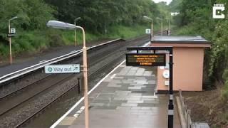 Heavy Rain Leaves Train Station Flooded