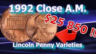 How To Spot a 1992 Close AM Lincoln Penny Worth Money, Wide + Close AM Pennies Explained