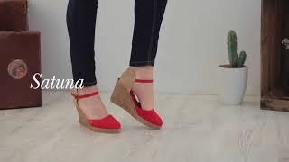 VISCATA Handmade in Spain Satuna 3" Wedge, Ankle-Strap, Closed Toe, Classic Espadrilles Heel