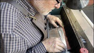 How we make the unique serrations on the STEELPORT Bread Knife