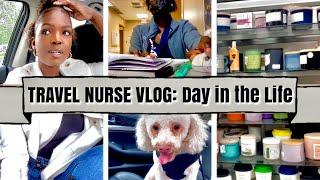 TRAVEL NURSE VLOG- Atlanta|Follow Me Around, Night Shift Routine, Dog Grooming, and Shopping