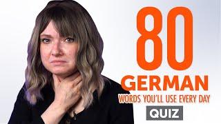 Quiz | 80 German Words You'll Use Every Day - Basic Vocabulary #48