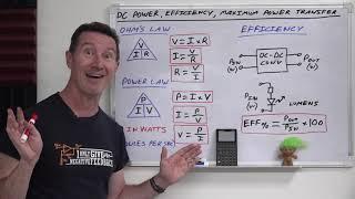 EEVblog 1401 - DC Fundamentals Part 6: DC Power, Efficiency, & Maximum Power Transfer Theory
