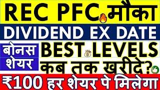 REC SHARE LATEST NEWS  REC DIVIDEND 2024 DATE  BONUS SHARE • PFC DIVIDEND •SHARE ANALYSIS & TARGET