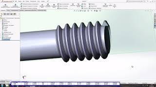 SOLIDWORKS. Создание резьбы