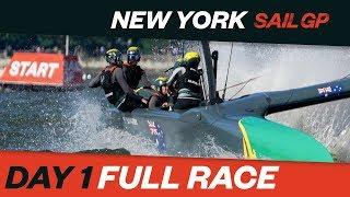 FULL RACE REPLAY // 2019 New York SailGP // Day 1 // Races 1-3 // 21 June 2019