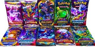 OPENING VARIETIES OF  POKEMON CARD BOOSTER PACKS | Showing Varieties of Booster Packs #pokemon #yt