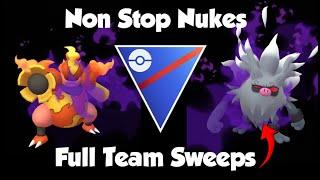 CRAZY NUKES LANDING LEFT RIGHT AND CENTRE Great League FT BUFEED Shadow Magmortar & Annihilape