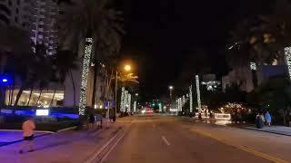 Miami Beach - North on Collins Avenue, a rear view. Summer of 2024