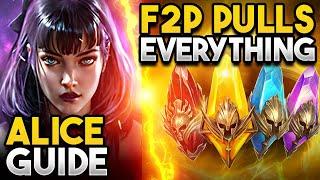 ALICE GUIDE + F2P Update (PULLING EVERYTHING + 2-key Chimera LOL) | Raid: Shadow Legends