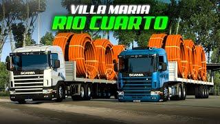 ETS2 CONVOY DE SCANIA 124G CARGADO CON TUBOS DE PLASTICOS! MAPA CEIBO - ETS2 MODS 1.46