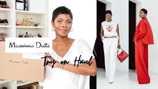 MASSIMO DUTTI HAUL & TRY ON | TRANSITIONAL HAUL 2024 | ama loves beauty