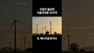 취업이 잘되는 것은 물론 법적선임까지 요구되는 기술자격증 10가지