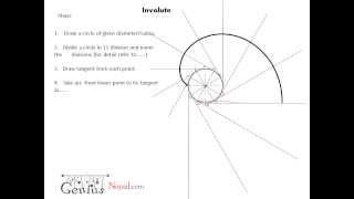 Engineering Drawing Tutorials/Plane Geometrical construction (involute)