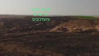 וידאו  מהאוויר מראה נזק ושריפות שנגרמו על ידי עפיפונים המגיעים מרצועת עזה *מוקד הדיווחים והעדכונים*