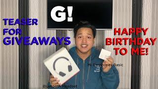 TEASER FOR GIVEAWAYS! | HAPPY BIRTHDAY TO ME! | G! | GABBY RECTO