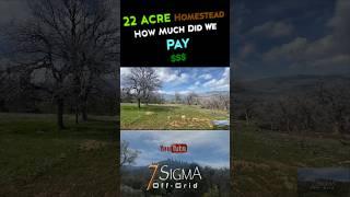 How Much $ for our 22 acre Homestead #land #tinyhouse #offgrid #homestead #rvlife #rawland