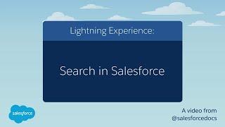 Search in Salesforce (Lightning Experience) | Salesforce