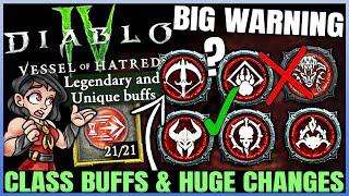 Diablo 4 - CONFIRMED: HUGE Class Buffs Revealed, Spiritborn Nerfs, Ancestral Changes, Patch & More!