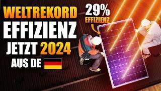 Durchbruch! Marktreife 2024-Solarzelle bricht alle Rekorde!