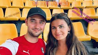 Why we react to AMERICAN Content! (The Beesleys Q&A)