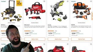 HOME DEPOT TOOL DEALS OF THE DAY ARE BACK! PLUS NEW AMAZON CRAZY TOOL DEALS!