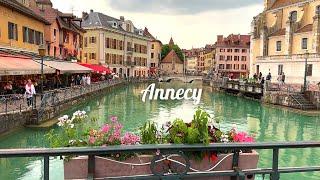 [4K] Annecy, France: Pearl of the French Alps | Discovering the Old Town & Lake Annecy. 2024