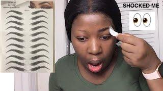 4D EYEBROW TATOO STICKERS| I’m shook 