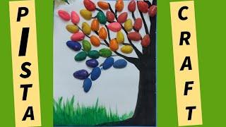 Pista craft ideas || pista shell tree craft || Craft for kids