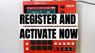 How to Register MPC One Plus and Activate Plugin!