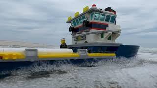 Lego Ship Annihilated in Ocean (and sinks)