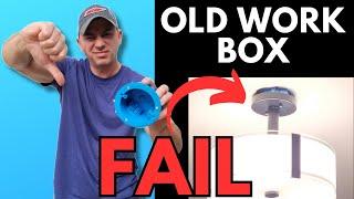 Easy Fix for Broken Light Fixture Box
