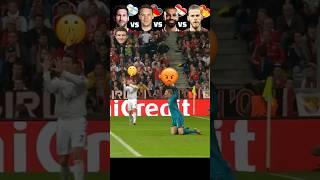 Messi VS Neuer VS Salah VS De Gea | Nightmare Challange 🫣