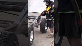 Mobile Blasting a International Scout ll  Frame.