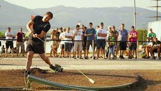 Farmers' Golf competition in Switzerland - Red Bull Hornussen