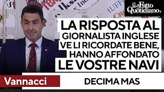 Decima Mas, Vannacci al giornalista inglese: "Ve li ricordate bene, affondarono le vostre navi"