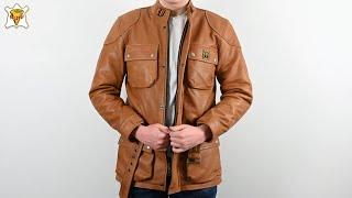 Goldtop Patrol Leather Motorcycle Jacket - Waxed Tan