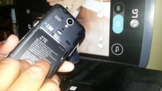 Phone freezes ZTE ZFIVE 2 Model Z836BL