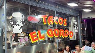 Tacos El Gordo San Diego Gas Lamp District- Adobada Tacos, Cabeza, Lengua, Suadero, Buche, & Tripas