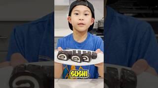 Oreo Sushi Roll!  Homemade Snacks! #shorts #food #oreos