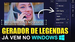 [COMO USAR] GERADOR DE LEGENDAS AUTOMÁTICAS QUE JÁ VEM NO PC WINDOWS