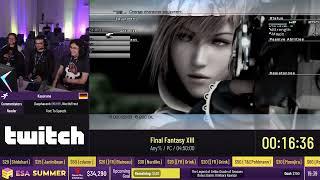 Final Fantasy XIII [Any%] by Kayarune - #ESASummer22