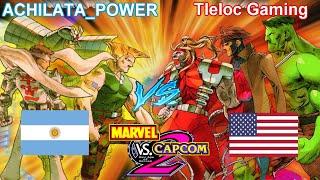 Marvel vs Capcom 2: New Age of Heroes - ACHILATA_POWER vs Tleloc Gaming